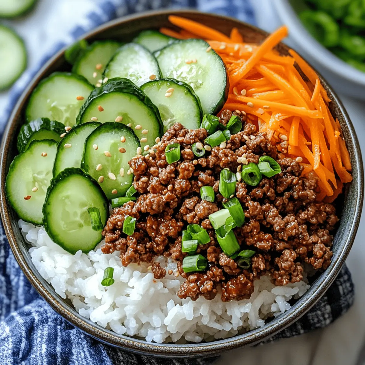 Korean Ground Beef Bowl