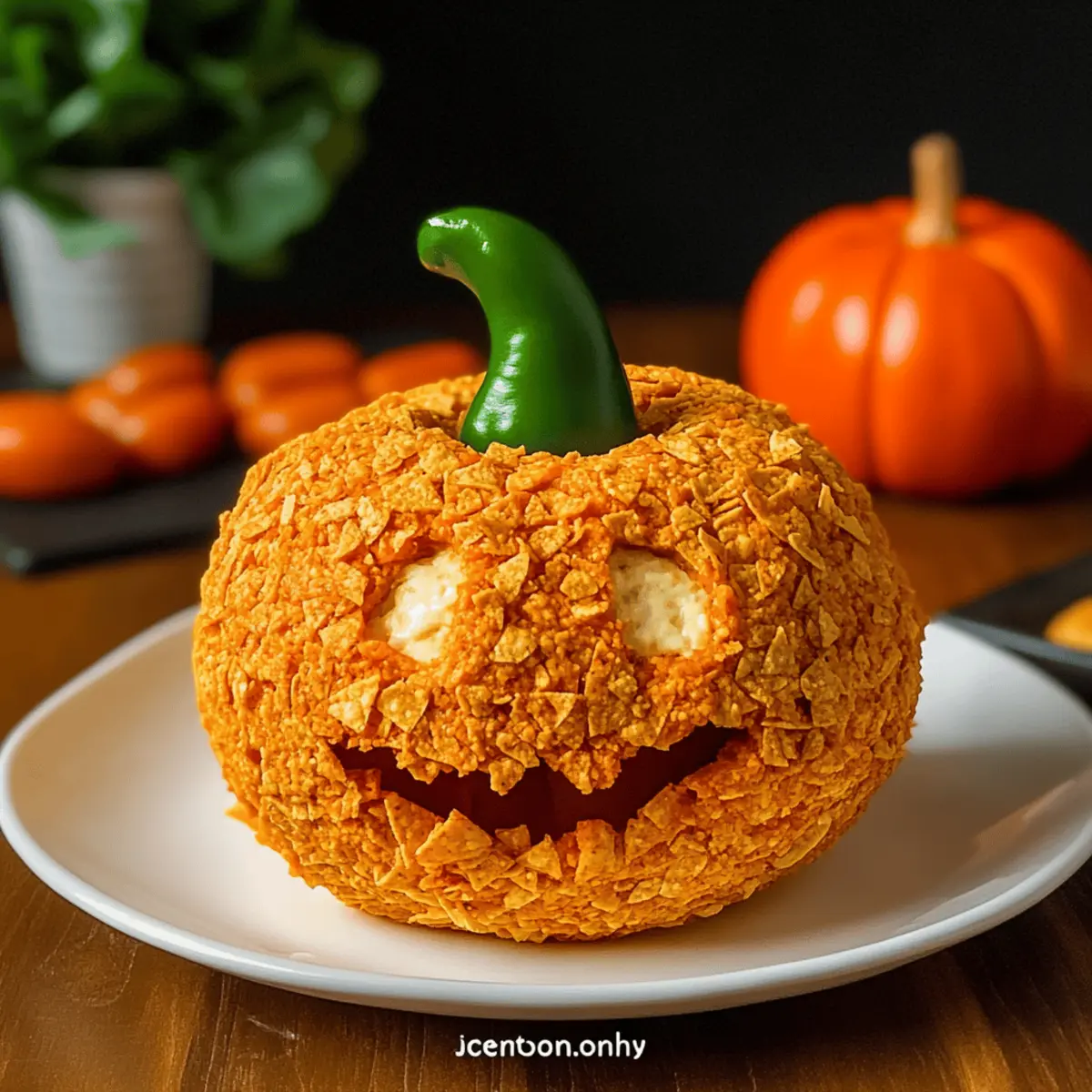Pumpkin-Shaped Cheese Ball
