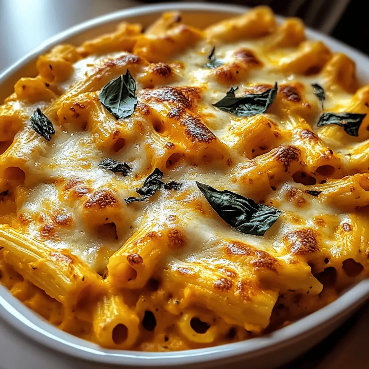 Pumpkin Ricotta Baked Pasta