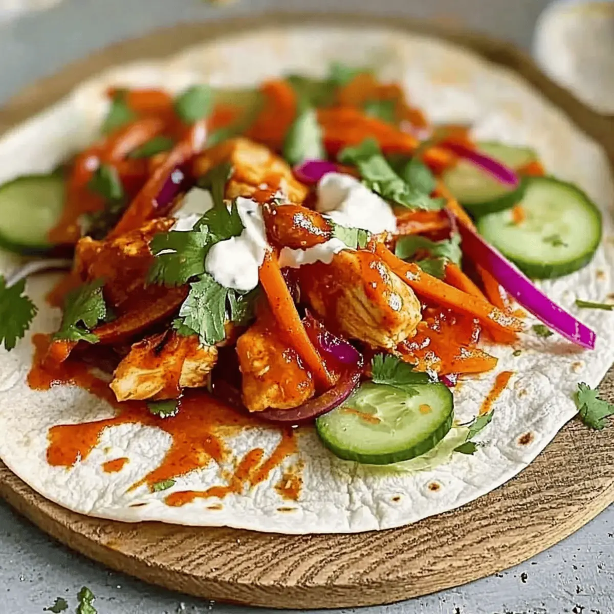 Sweet Chili Chicken Wraps