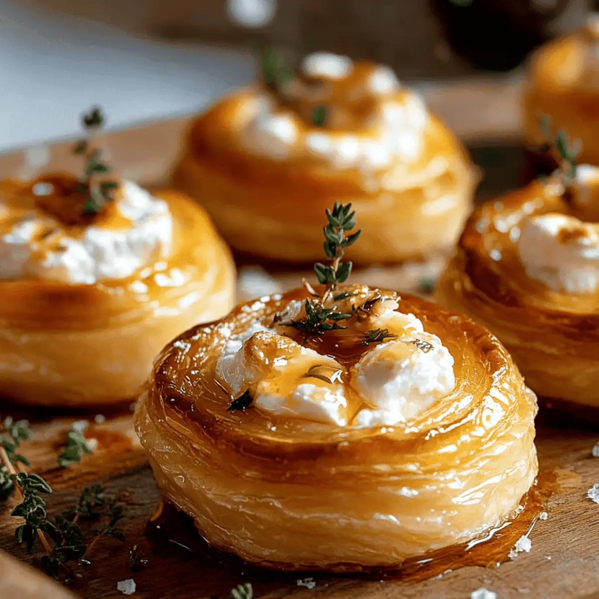 Sweet & Savory Goat Cheese & Honey Bites