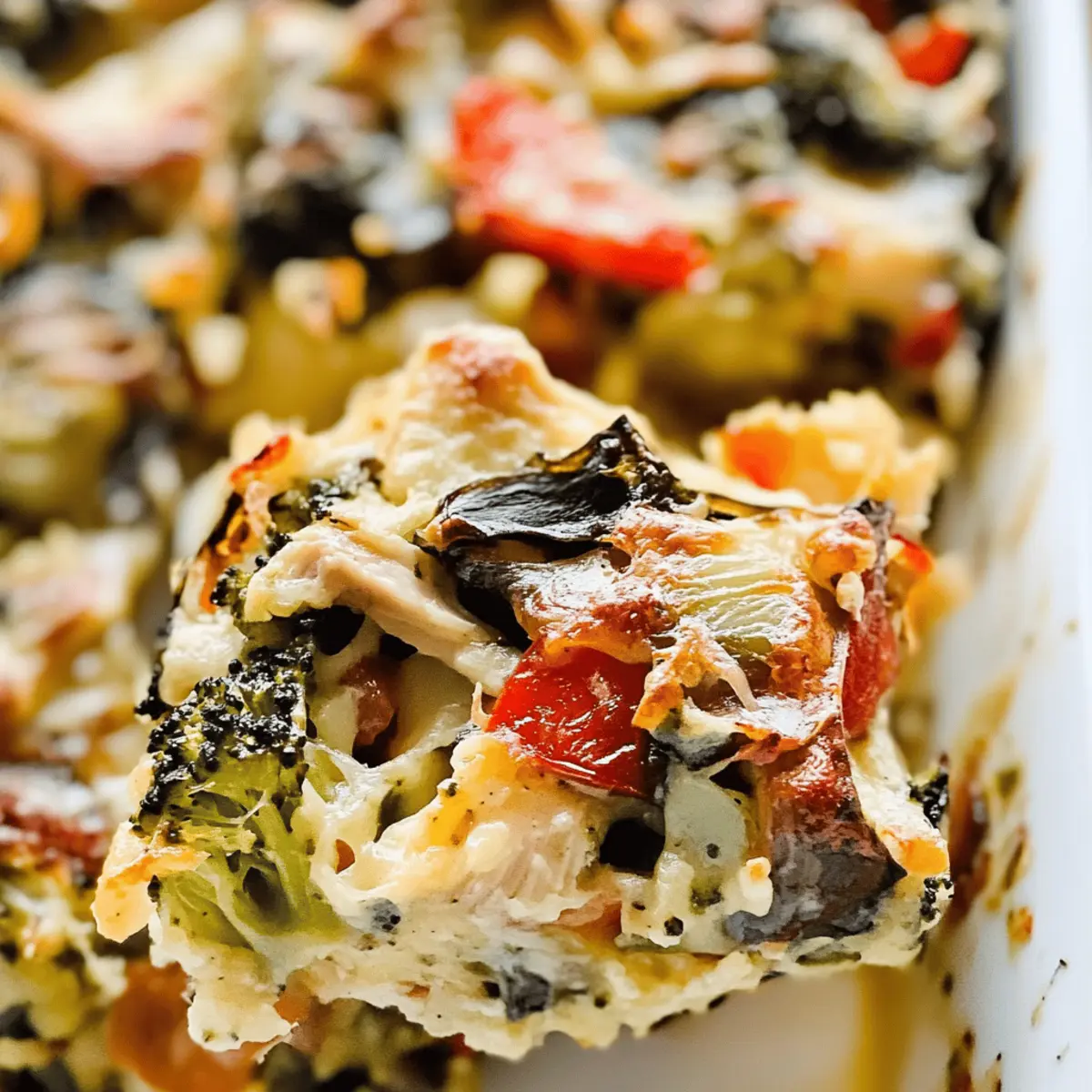 Veggie-Loaded Rotisserie Chicken Casserole