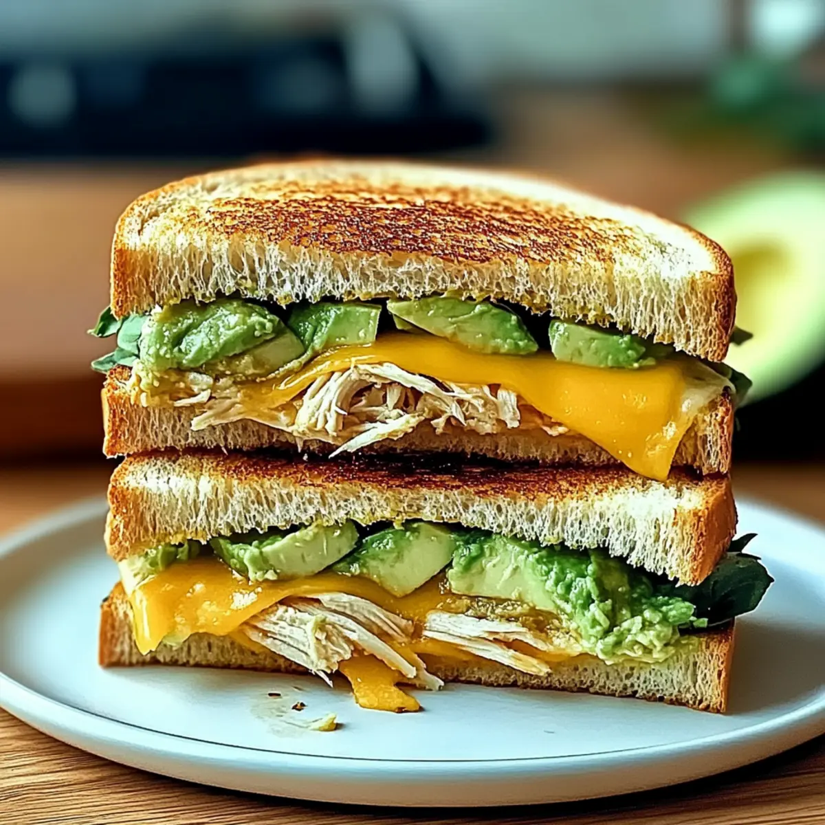 Chicken Avocado Melt Sandwich