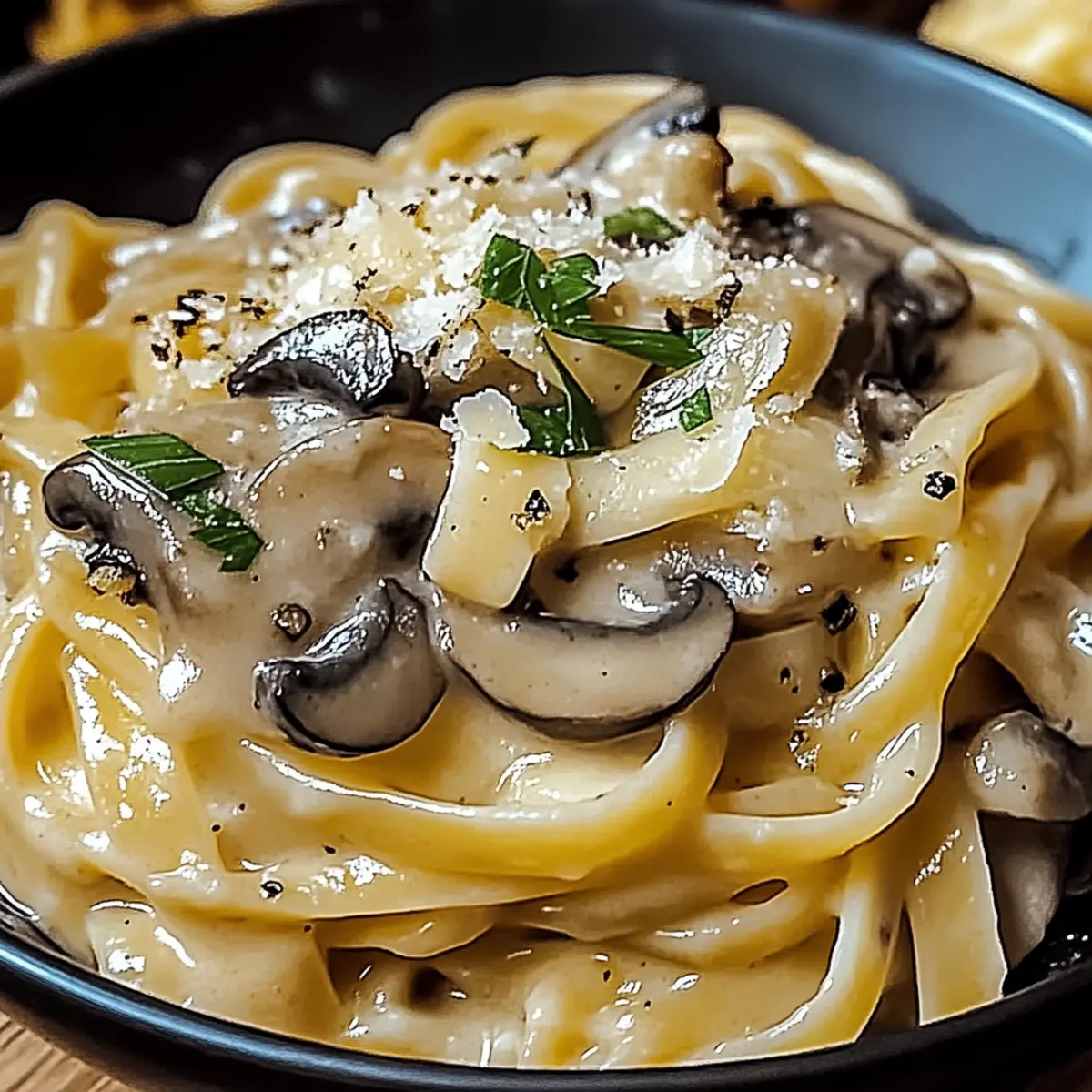 Caramelized Leek and Mushroom Gruyere Pasta