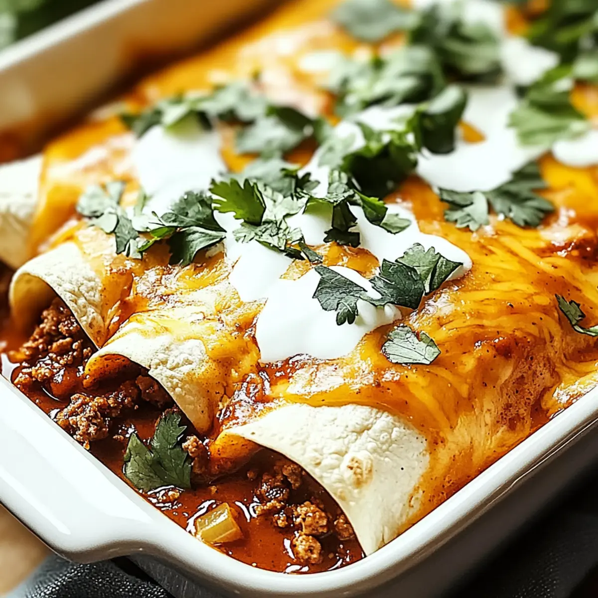Ground Beef Enchiladas