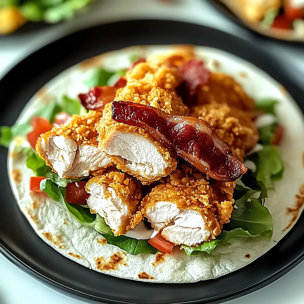 Crispy Chicken Bacon Ranch Wrap
