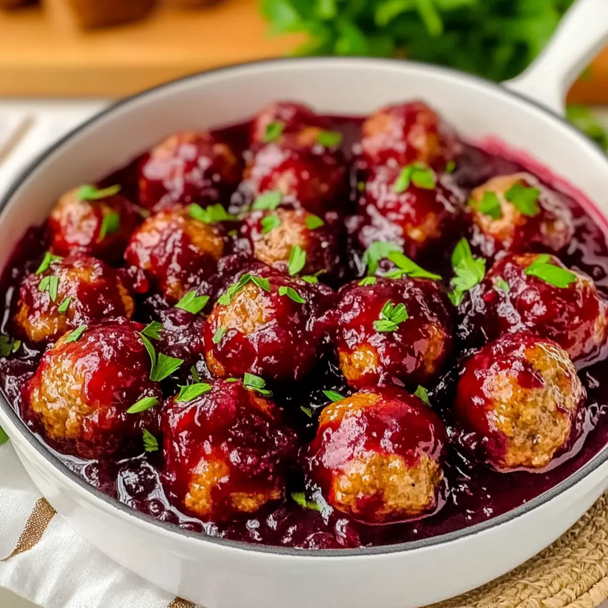 Quick Cranberry Meatballs