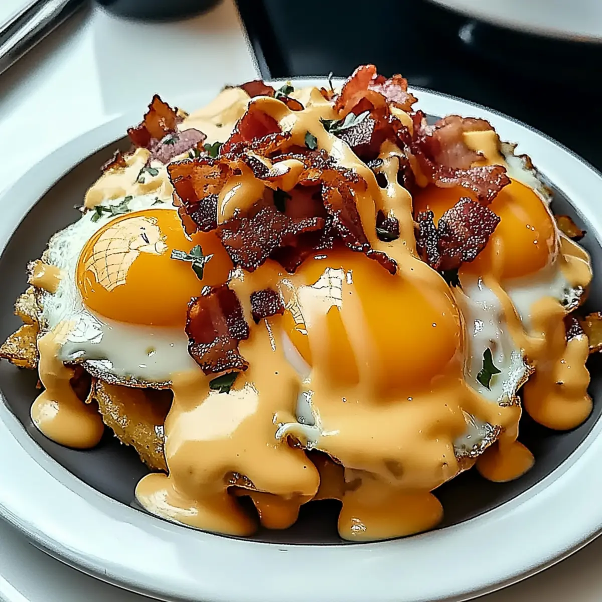Breakfast Poutine With Hollandaise