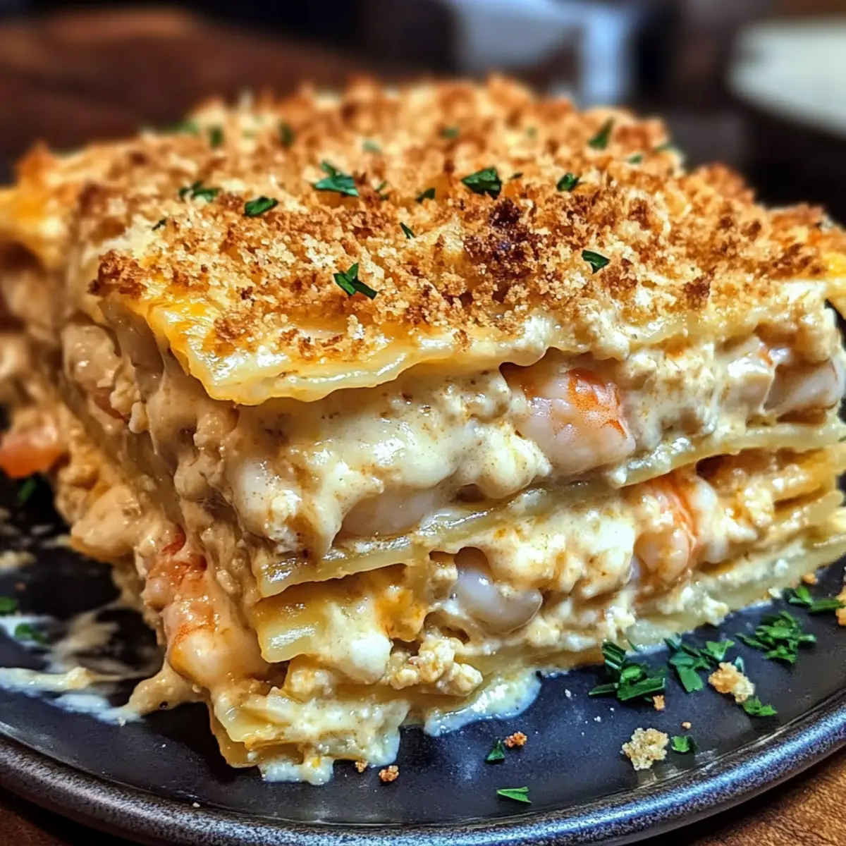 Easy Shrimp & Crab Lasagna Seafood