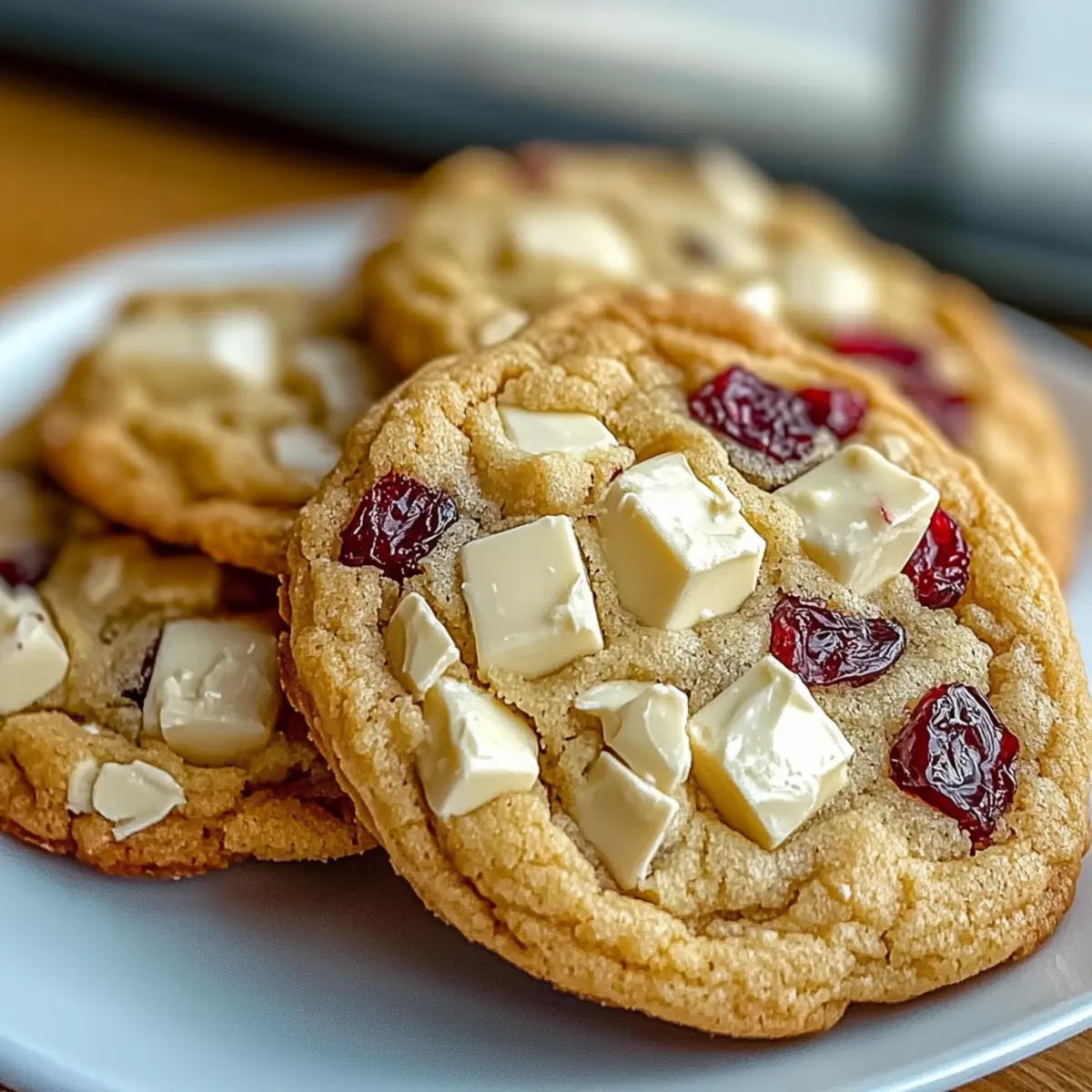 White Chocolate Cranberry Cookies Recipe