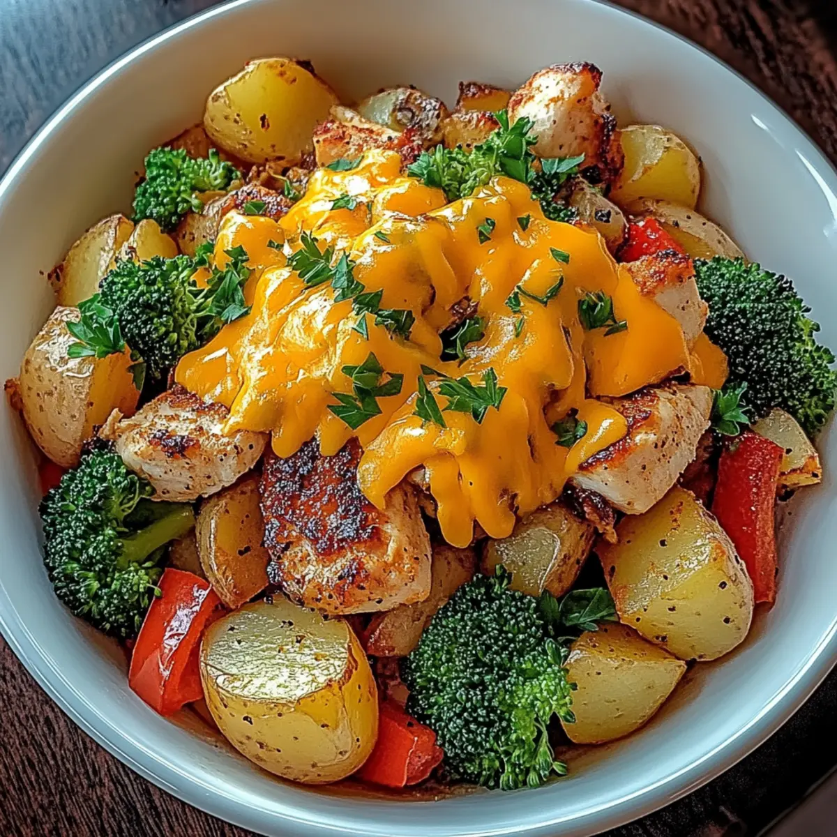 Crispy Potato & Chicken Bowl