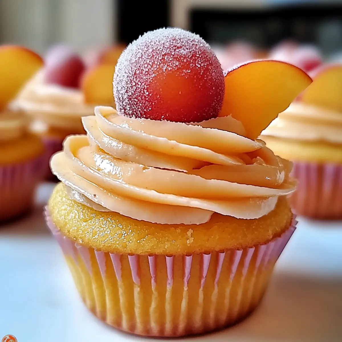 Peach Bellini Cupcakes
