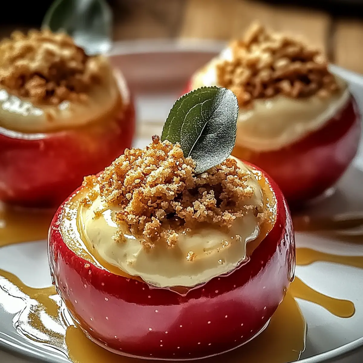 Tasty Cheesecake-Stuffed Baked Apples