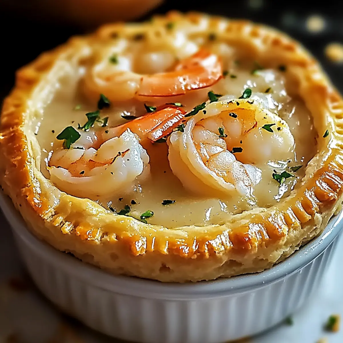 Shrimp & Lobster Cheddar Bay Biscuit Pot Pie