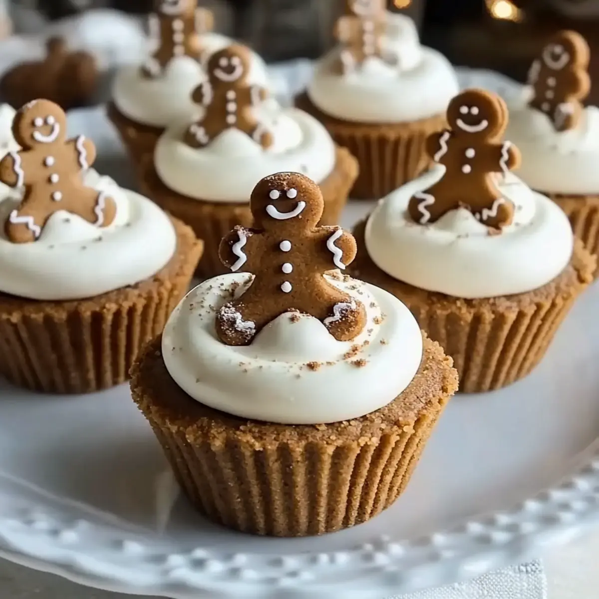 No-Bake Gingerbread Cheesecake Cups