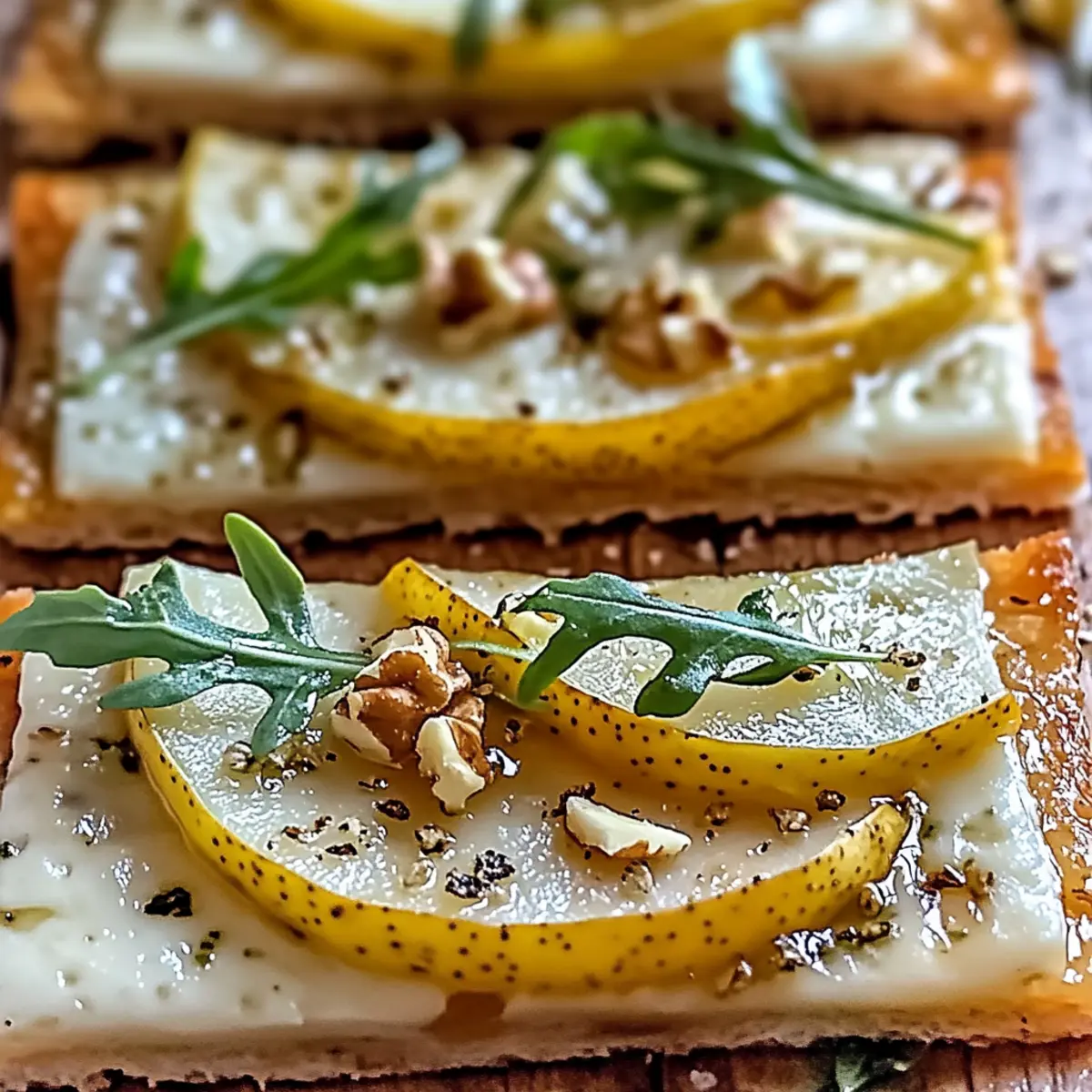 Cozy Pear & Gorgonzola Flatbread