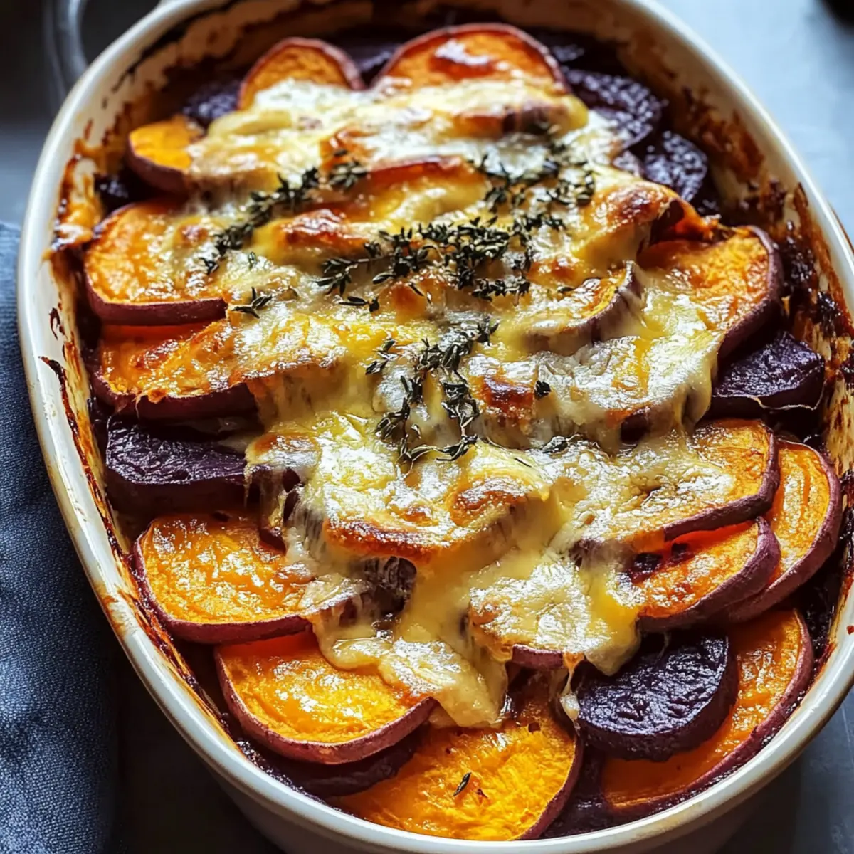 Cheesy Root Vegetable Gratin for Fall