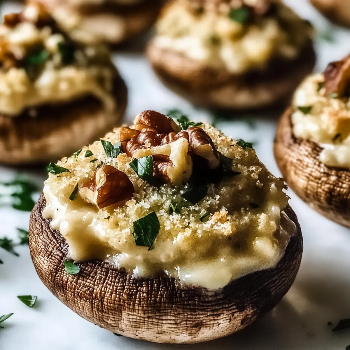 Christmas Stuffed Mushrooms