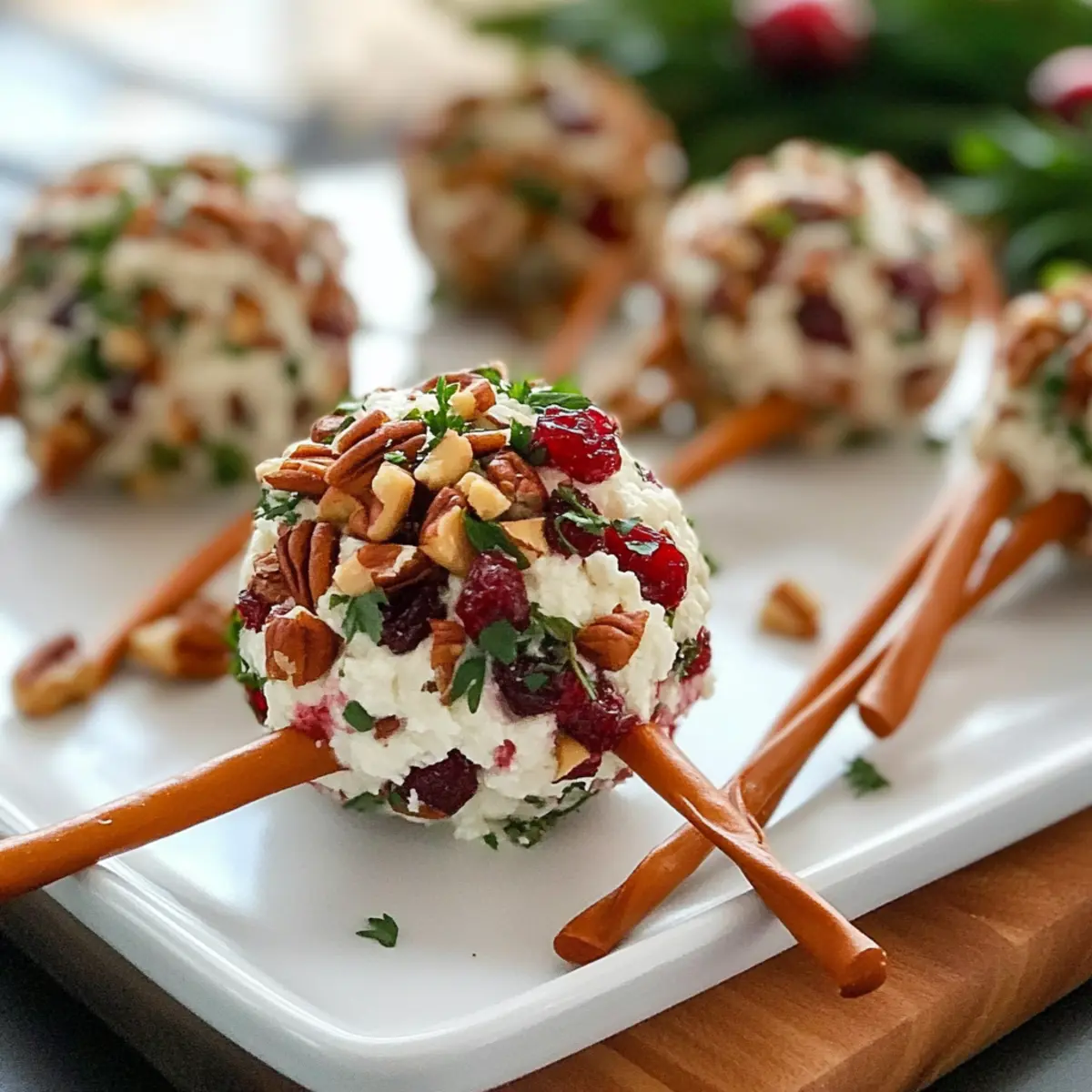Festive Cranberry Pecan Cheese Ball