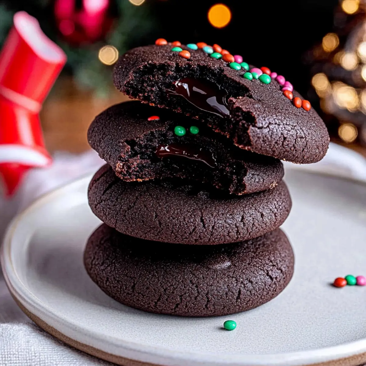 Chocolate Thumbprint Cookies