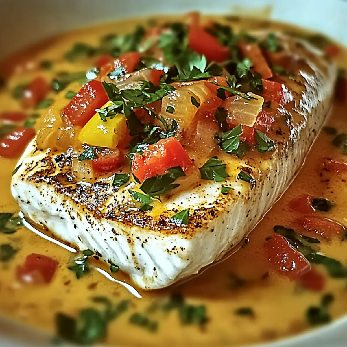 Red Snapper With Creamy Creole Sauce
