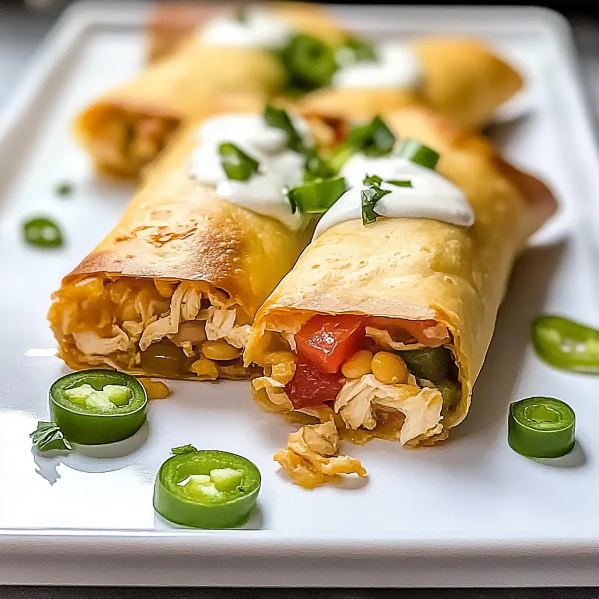 Easy Baked Chicken Chimichanga