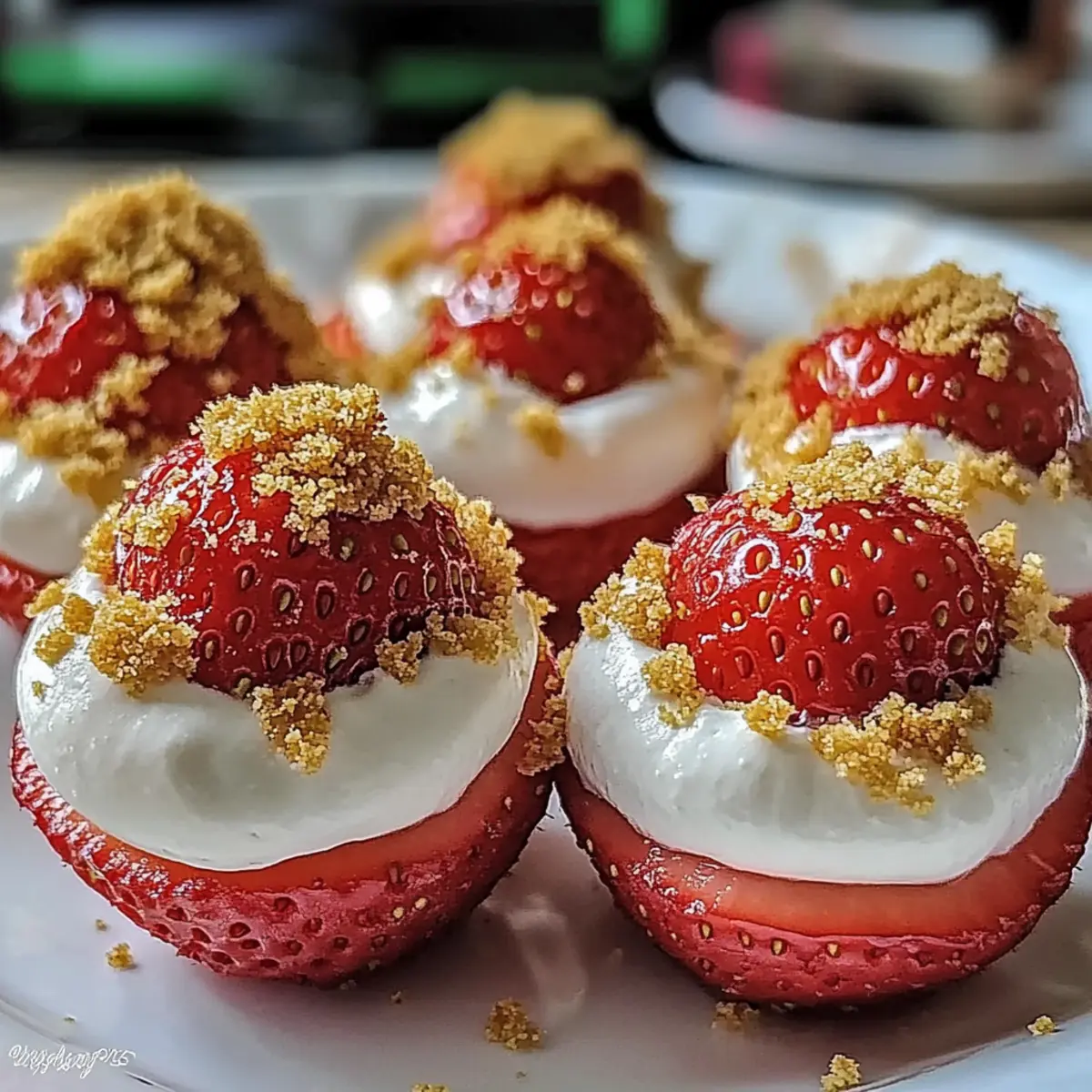 Cheesecake Strawberries Creamy Delight
