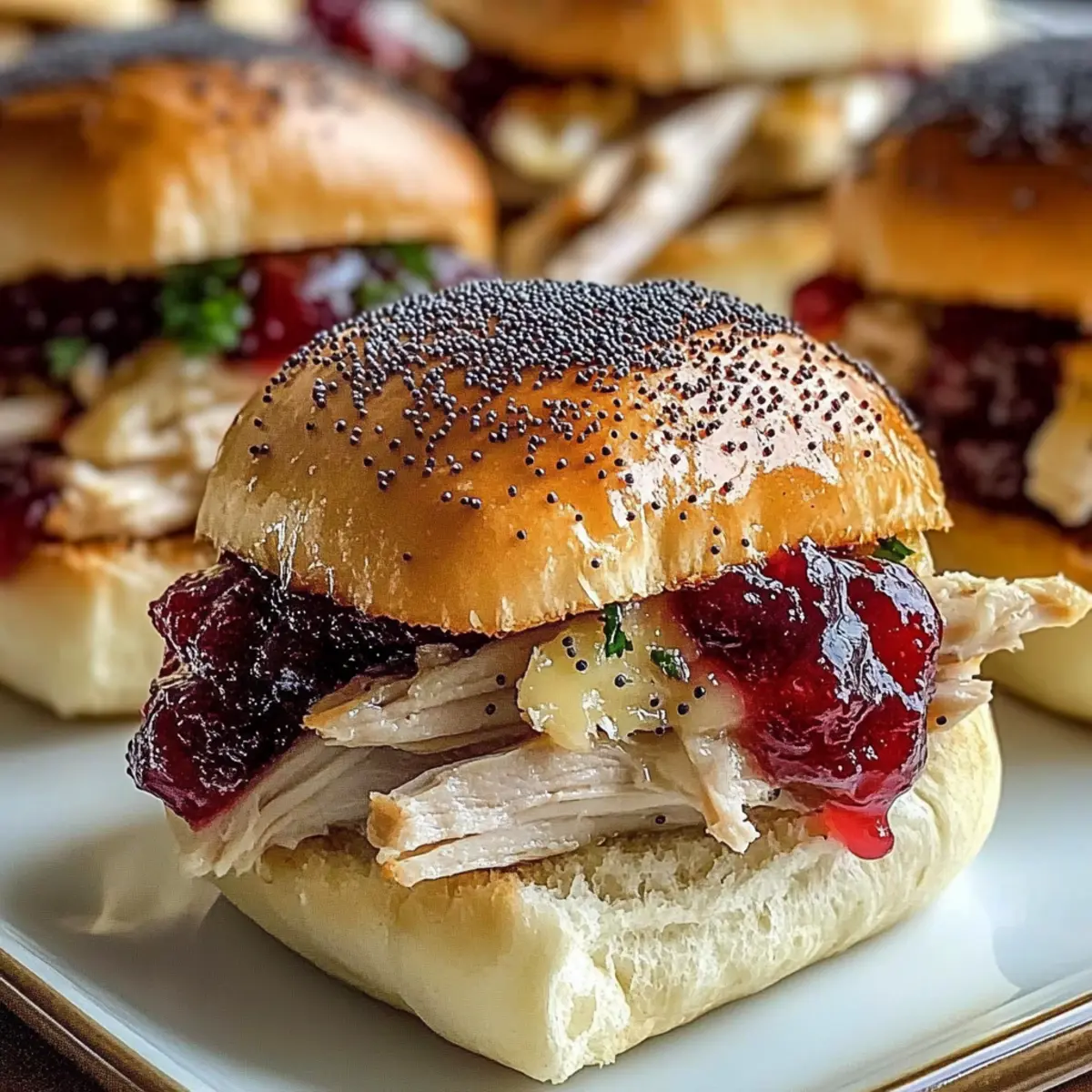 Turkey Cranberry Sliders