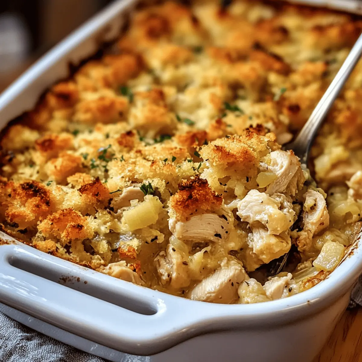 Chicken and Stuffing Casserole