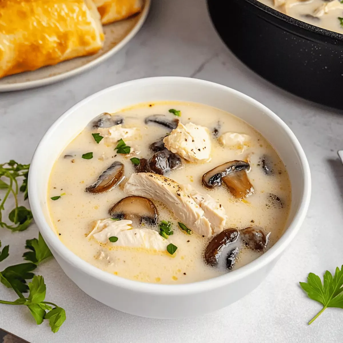 Clean Chicken Mushroom Soup