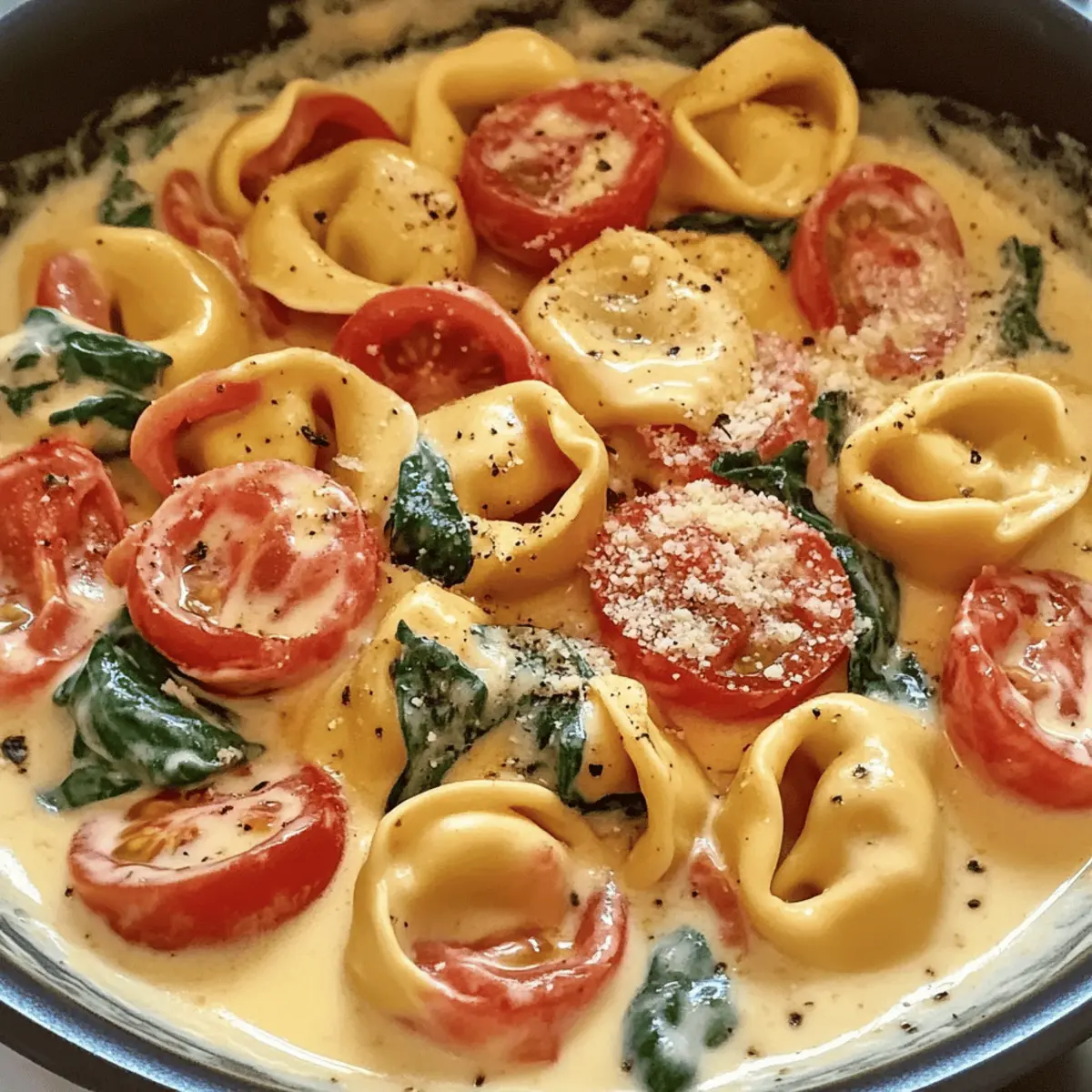 Creamy Tortellini With Tomatoes