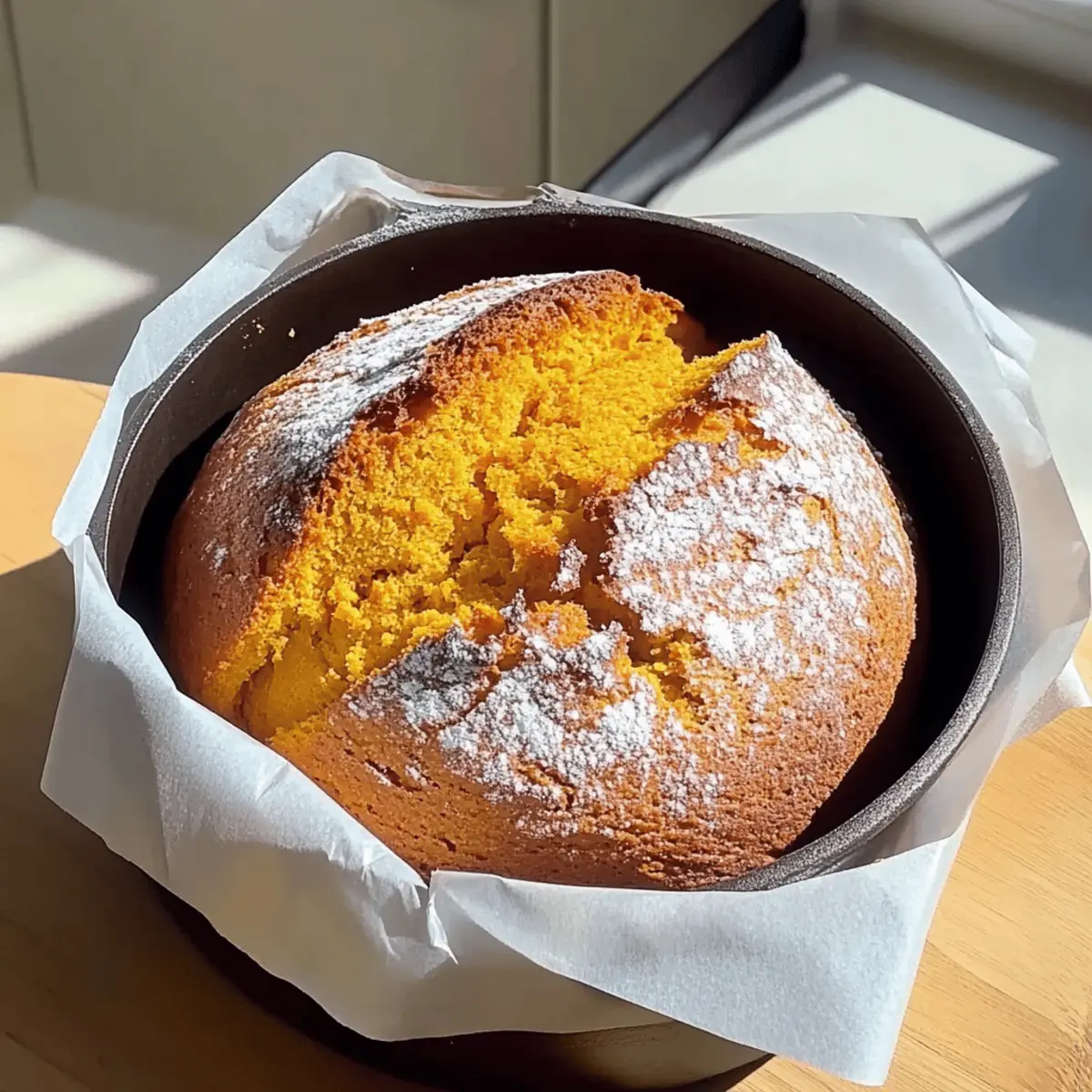 Crispy Dutch Oven Pumpkin Bread