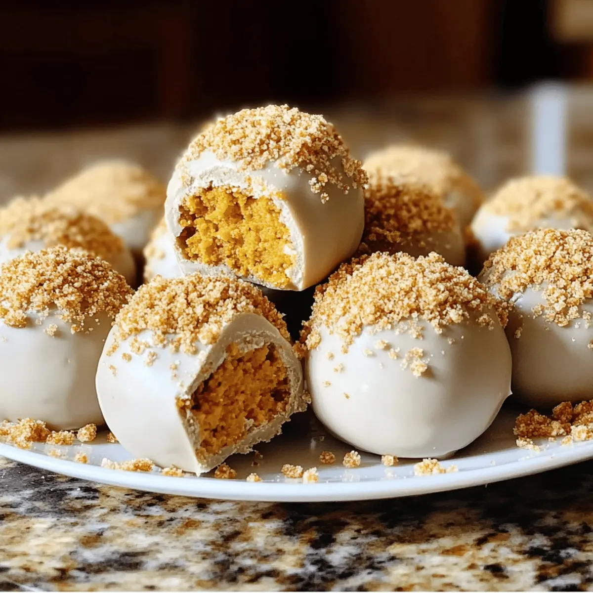 Easy No Bake Pumpkin Cheesecake Balls