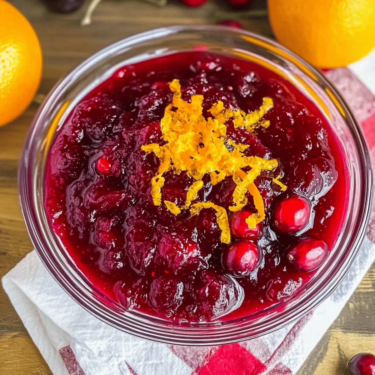 Homemade Cranberry Orange Sauce