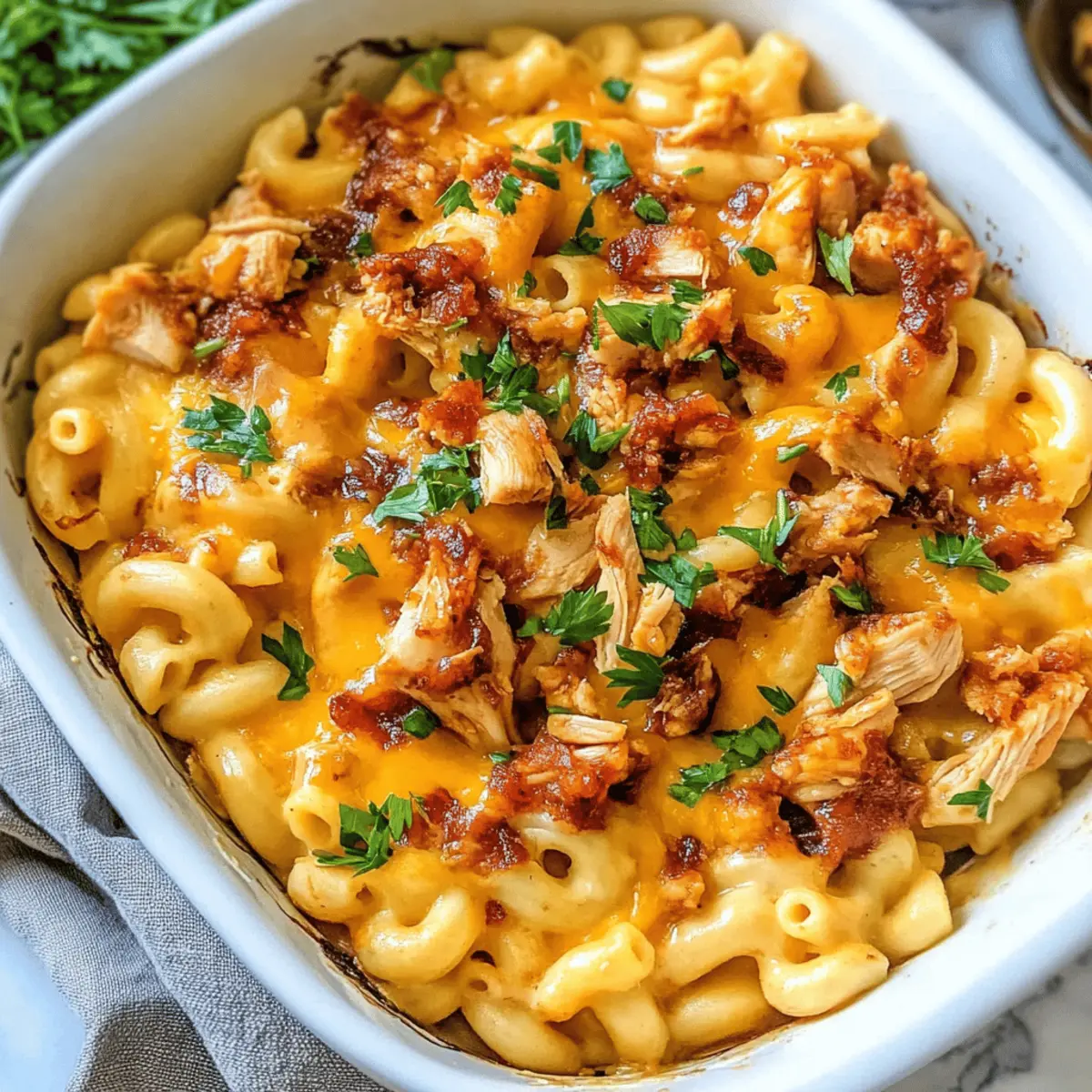 Honey BBQ mac and cheese