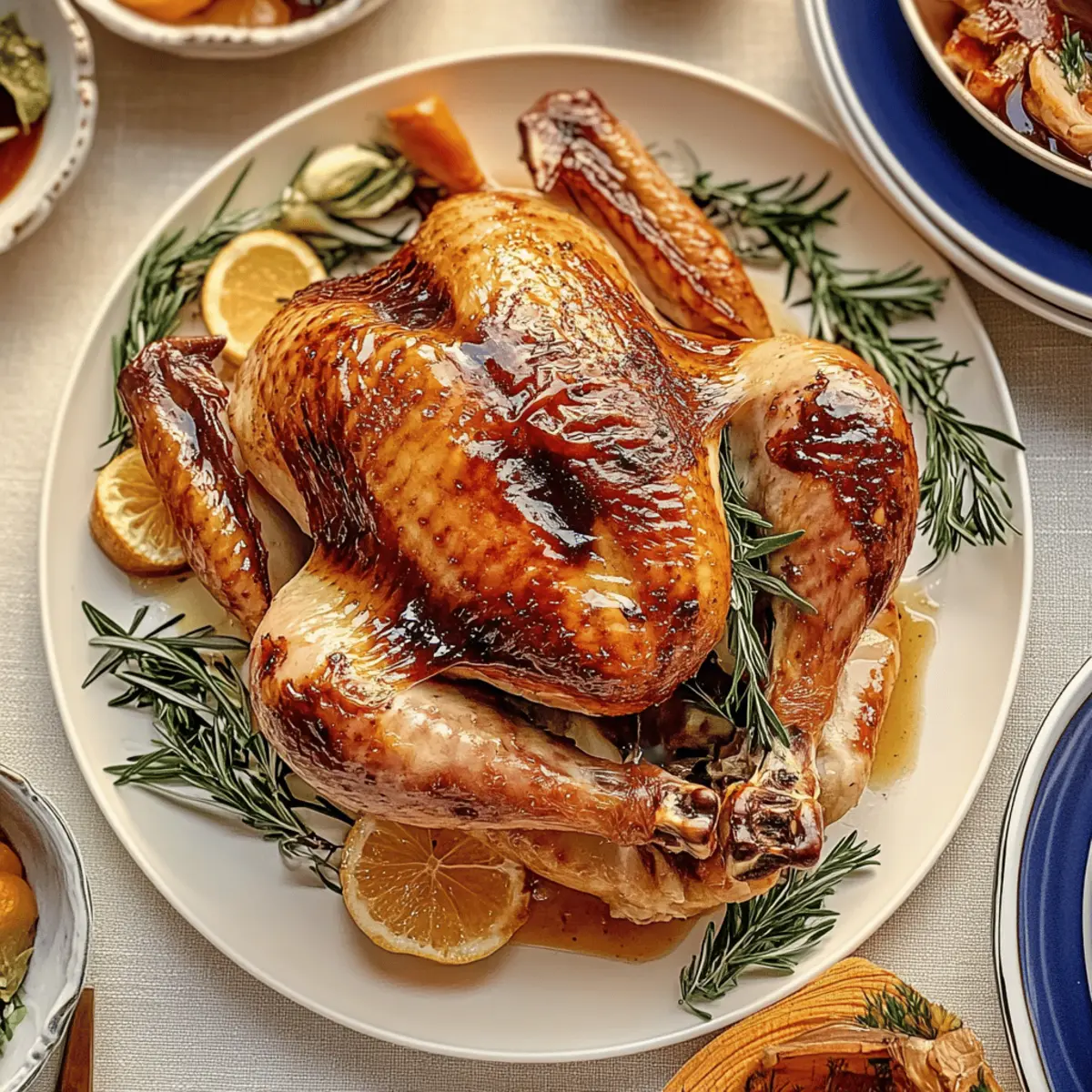 Juicy Maple Bourbon Glazed Turkey