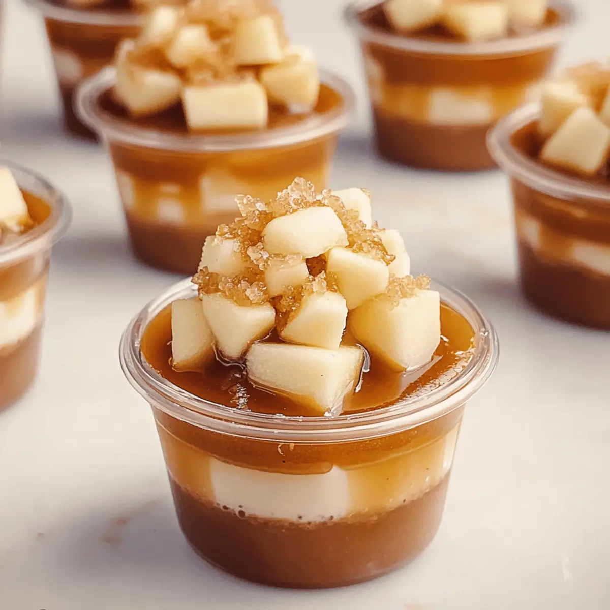 Mini Caramel Apple Dessert Cups