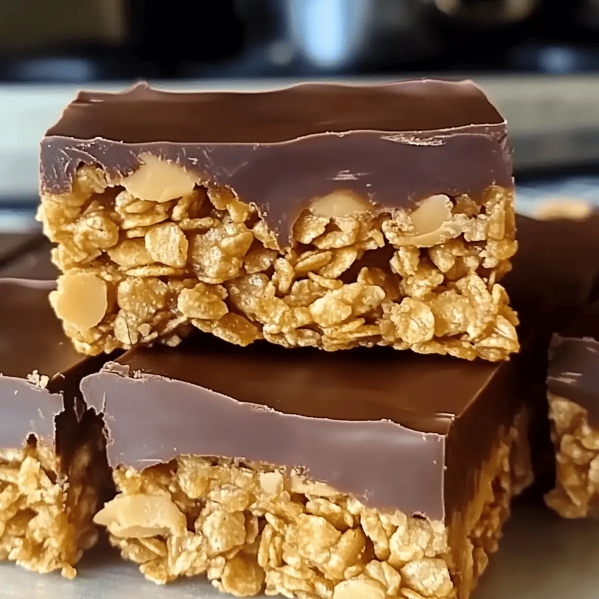 No-Bake Chocolate Peanut Butter Cornflake Squares