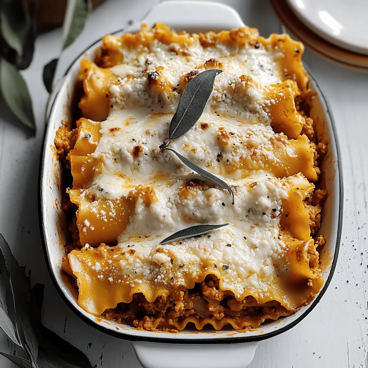 Pumpkin Lasagna Rollups