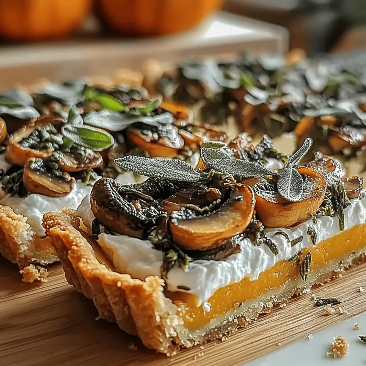 Pumpkin Sage & Mushroom Tart Recipe