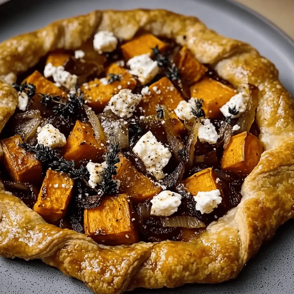 Savory Sweet Potato & Feta Fall Galette