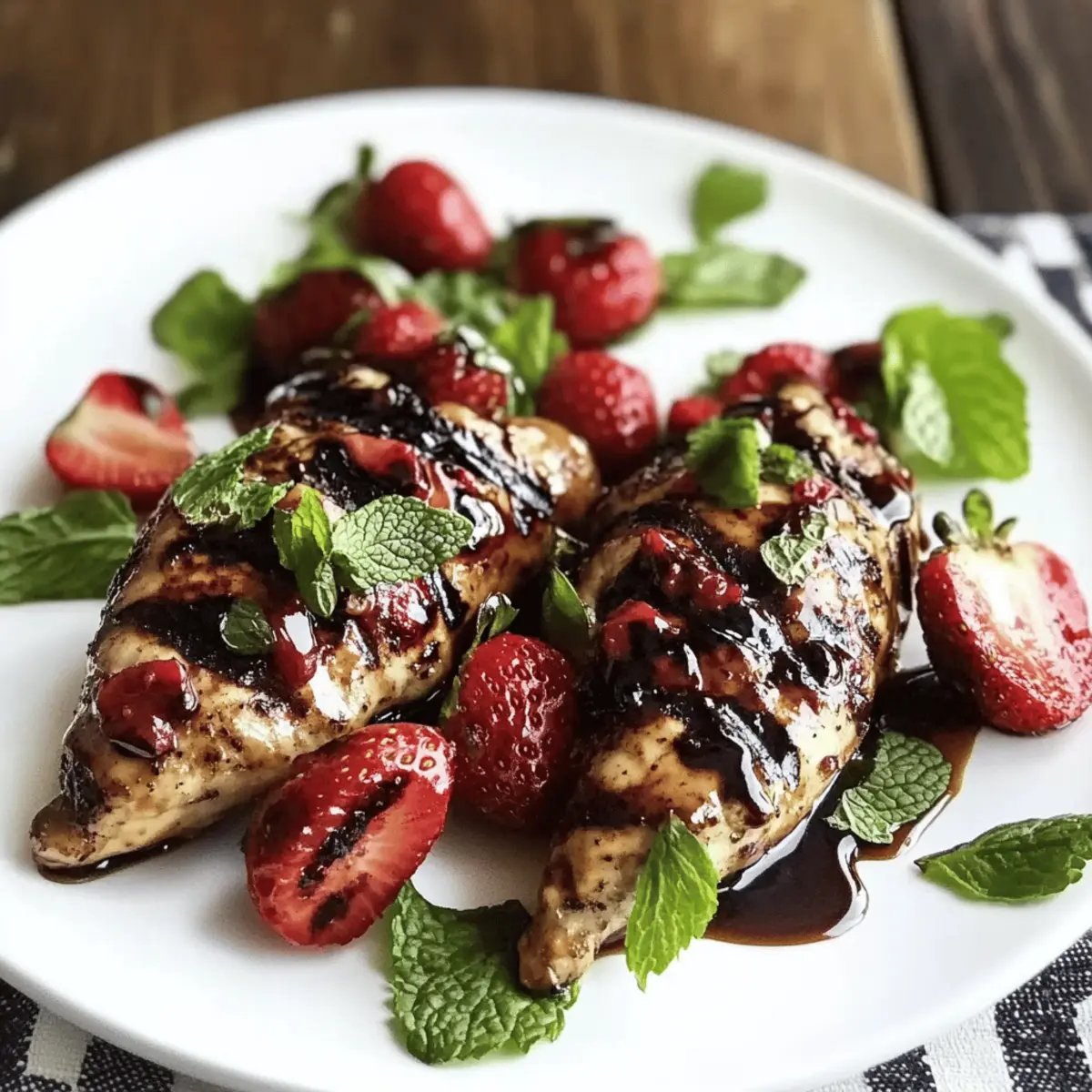 Strawberry Balsamic Grilled Chicken