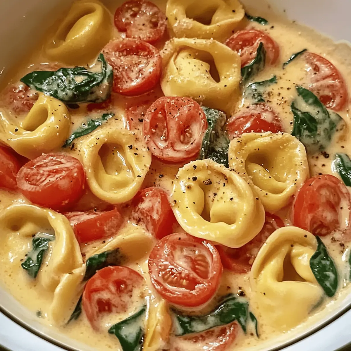 The Best Creamy Tortellini With Tomatoes