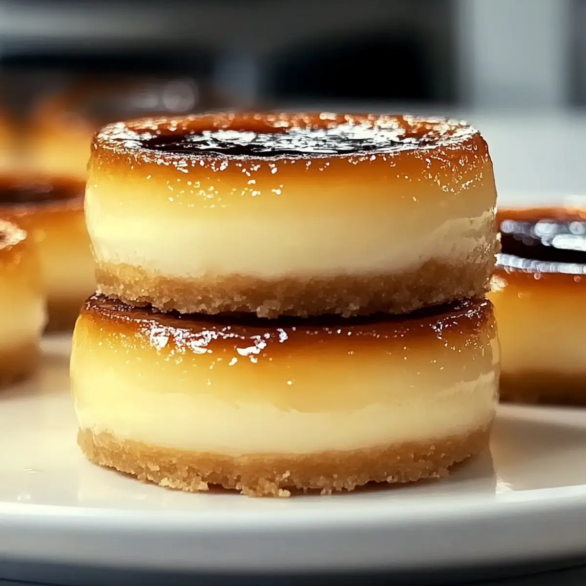 Tasty Mini Crème Brûlée Cheesecakes