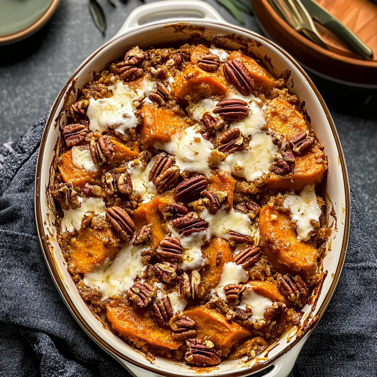 Southern Maple Sweet Potato Casserole