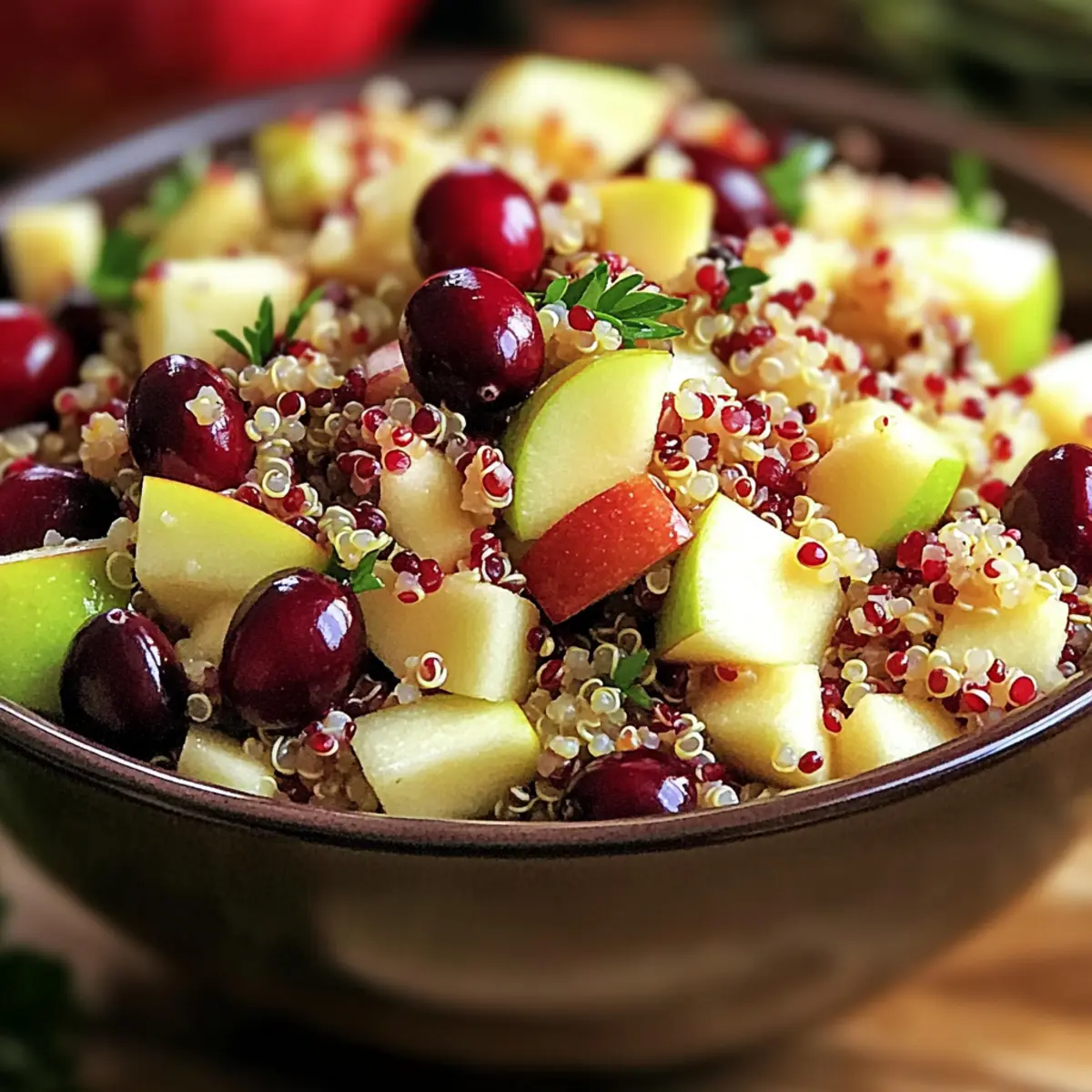 Cranberry Apple Quinoa Salad