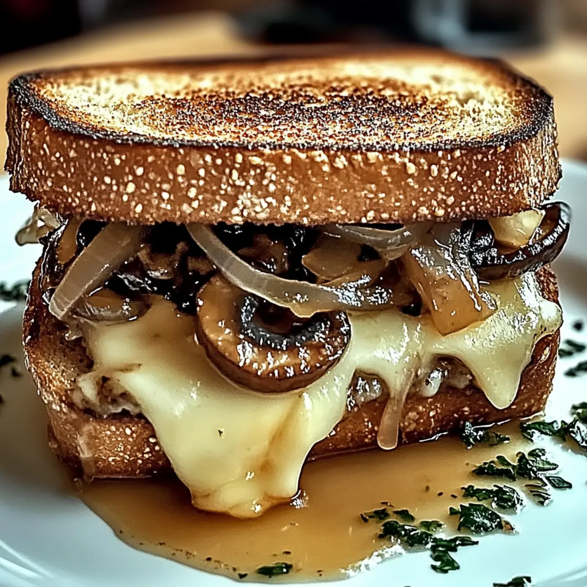 Swiss Mushroom Melt Sandwich