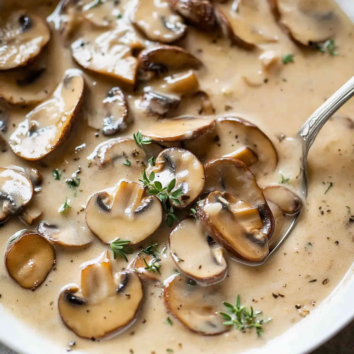 Creamy Mushroom Pepper Sauce