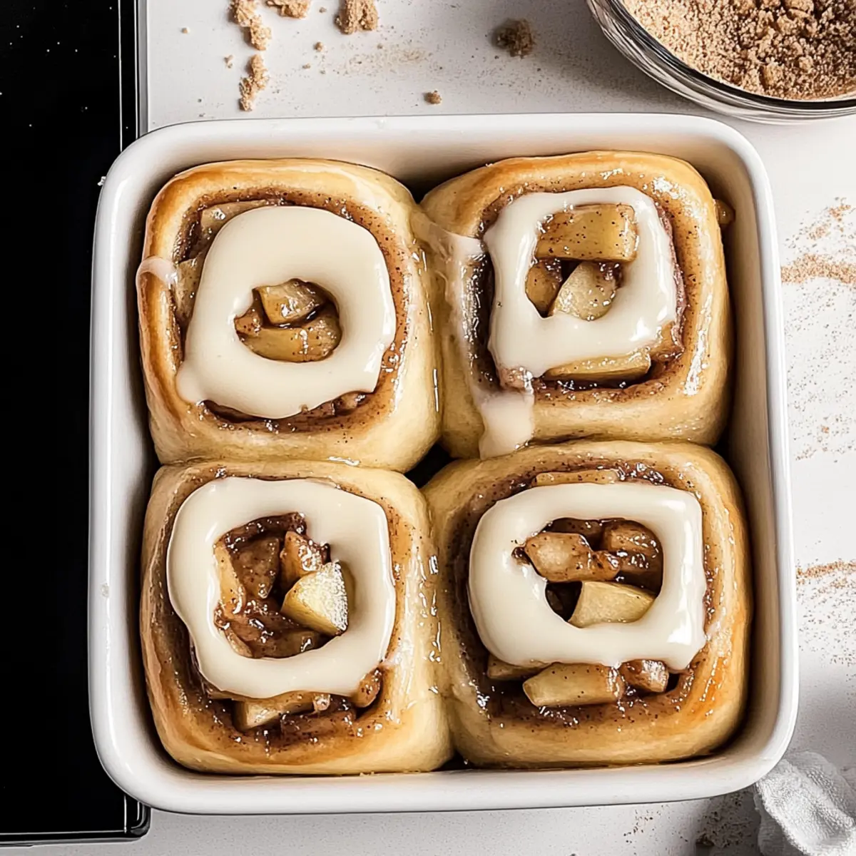 The Best Soft-Baked Apple Cinnamon Rolls