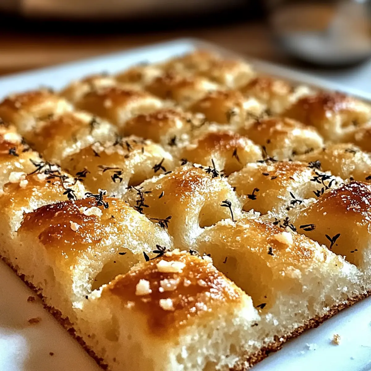 Crispy & Cheesy Garlic Parmesan Focaccia Bread
